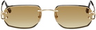 Cartier Gold 'Classic C de Cartier' Sunglasses