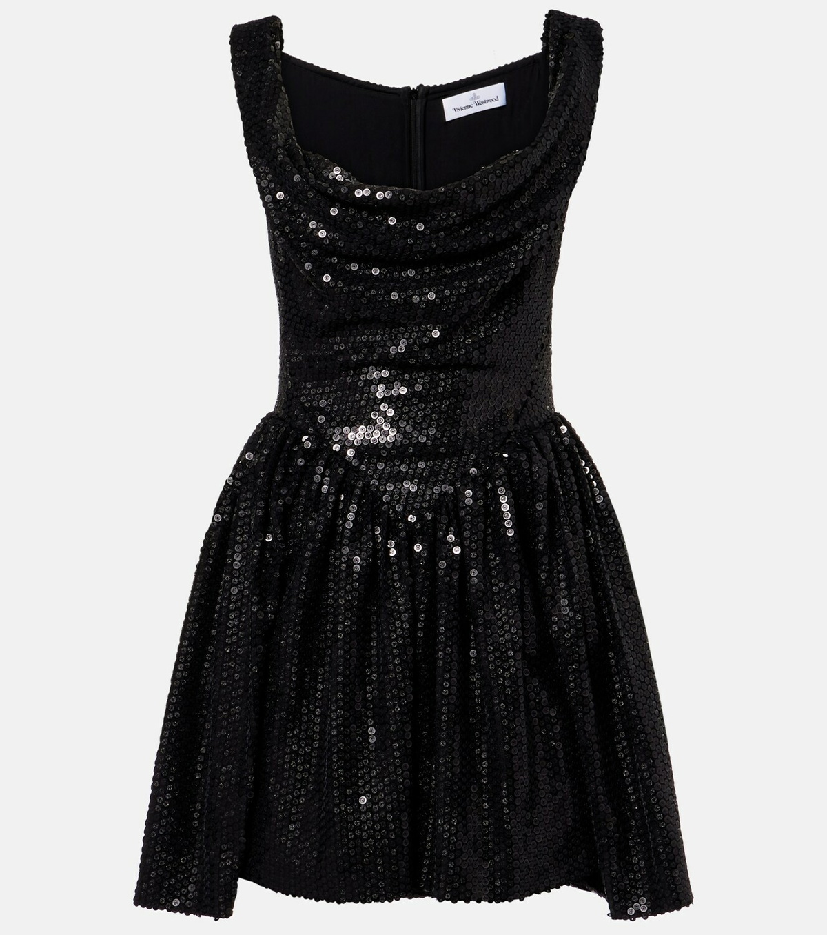 Vivienne Westwood Mini Sunday sequined draped corset dress