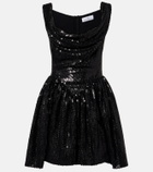 Vivienne Westwood Mini Sunday sequined draped corset dress