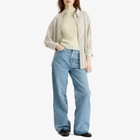 GUEST IN RESIDENCE Women's Rib Mockneck Shell in Cream