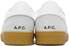 A.P.C. White & Gray Plain Sneakers