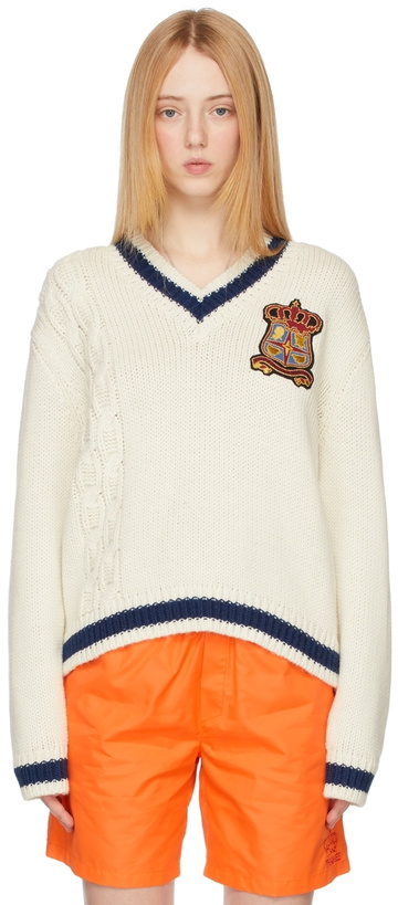 Photo: Thames MMXX Beige Knit Rathbone Sweater