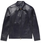 DUNHILL - Leather Jacket - Blue