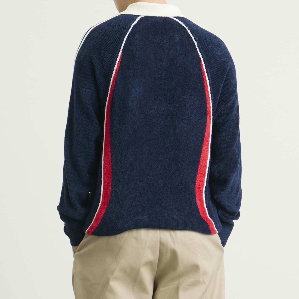 Adidas Men's Wicons Polo in Night Indigo/Better Scarlet/Off White
