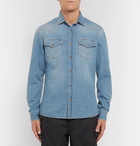 Brunello Cucinelli - Denim Western Shirt - Men - Blue