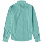 Sporty & Rich Charlie Shirt in Green Striped