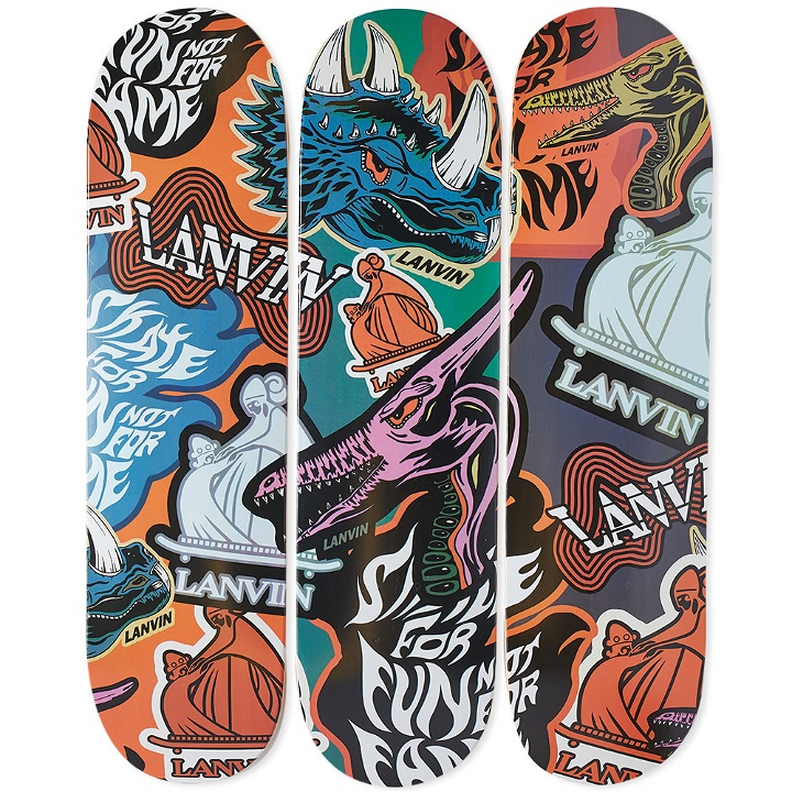 Photo: Lanvin 3 Set Of Skateboards