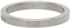 Maison Margiela Silver Polished Logo Ring