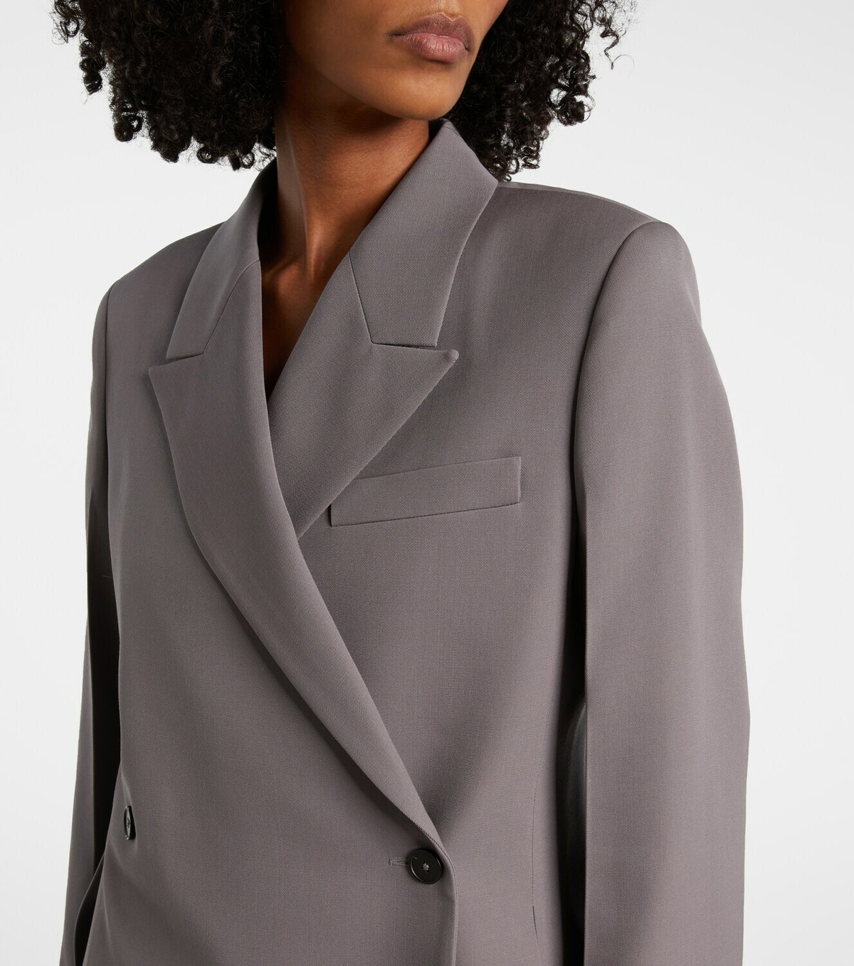 Jil Sander Double-breasted wool gabardine blazer