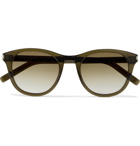 SAINT LAURENT - D-Frame Acetate Sunglasses - Green