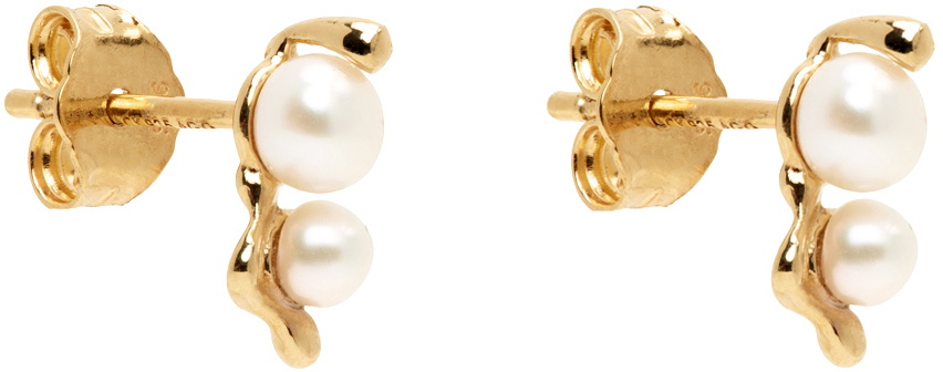 Maria Black Gold Shibuya Ni Earrings
