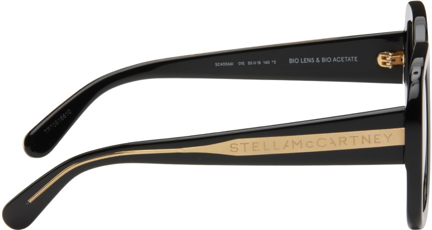 Stella McCartney Black Oversized Square Sunglasses