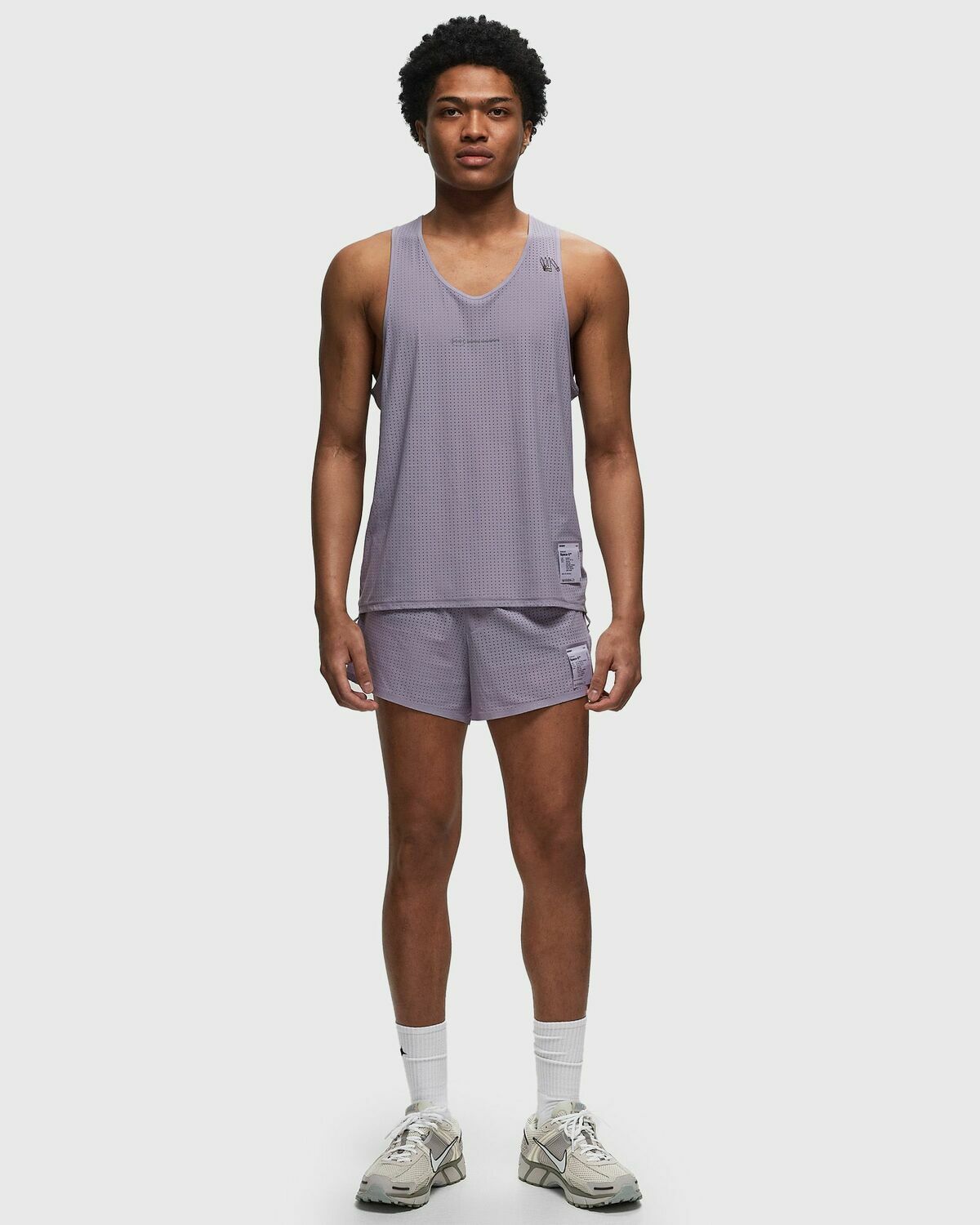 Satisfy Running Space O Singlet Purple Tank Tops Satisfy