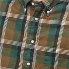 Gitman Vintage Men's Button Down Shaggy Check Shirt in Brown