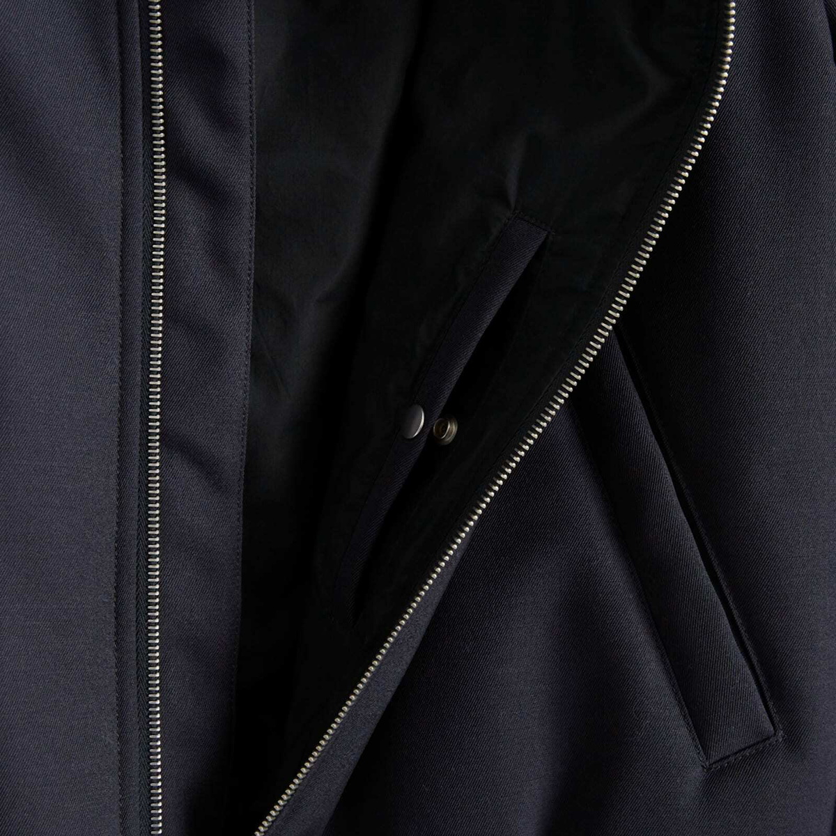 Jil Sander Men's Wool Bomber Jacket in Navy