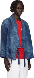 Kenzo Navy Kenzo Paris Kimino Denim Jacket