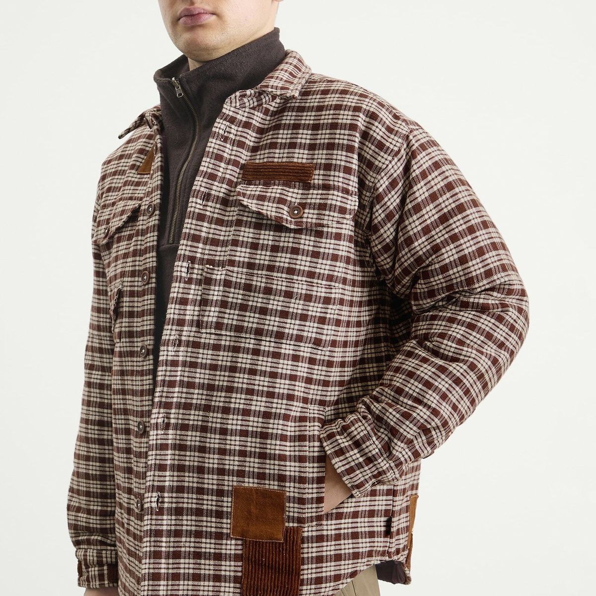 Story mfg. Men's Harvest Padded Overshirt in Scarecrow Puffy