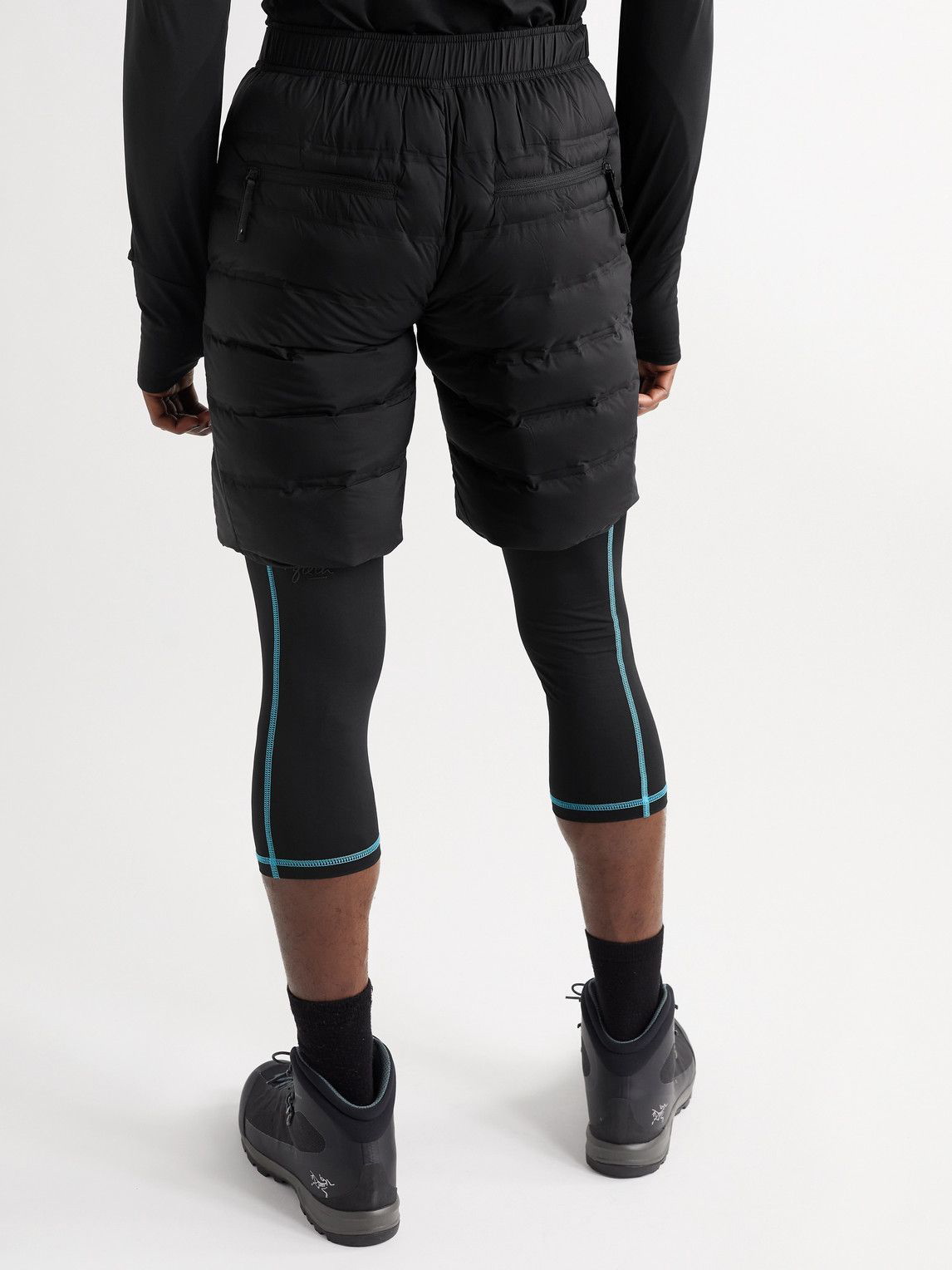 Ozone insulated quilted nylon pants