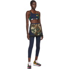 Nike Navy and Green Sacai Edition NRG Ga NI-11 Sports Bra