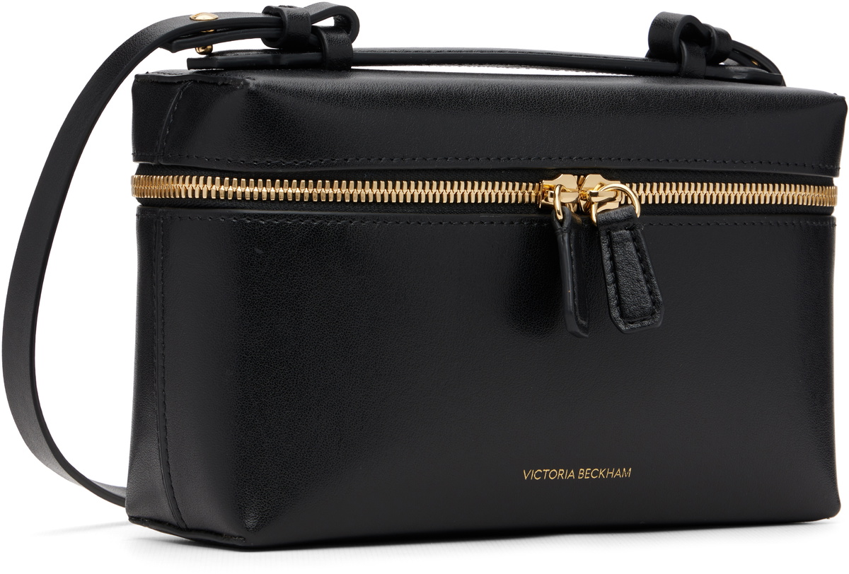 Victoria Beckham Black Leather Vanity Crossbody Bag