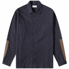 Oliver Spencer Men's Avery Patch Overshirt in Navy