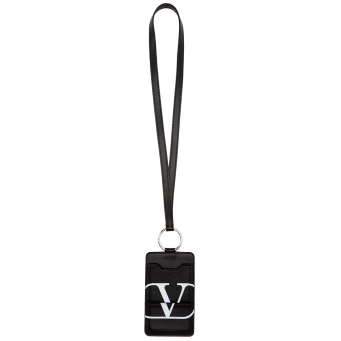 Photo: Valentino Black Valentino Garavani Go Logo Card Holder