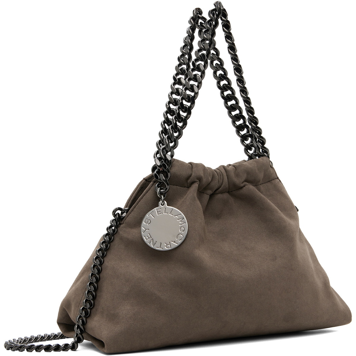 Stella McCartney Taupe Falabella Mini Drawstring Bag