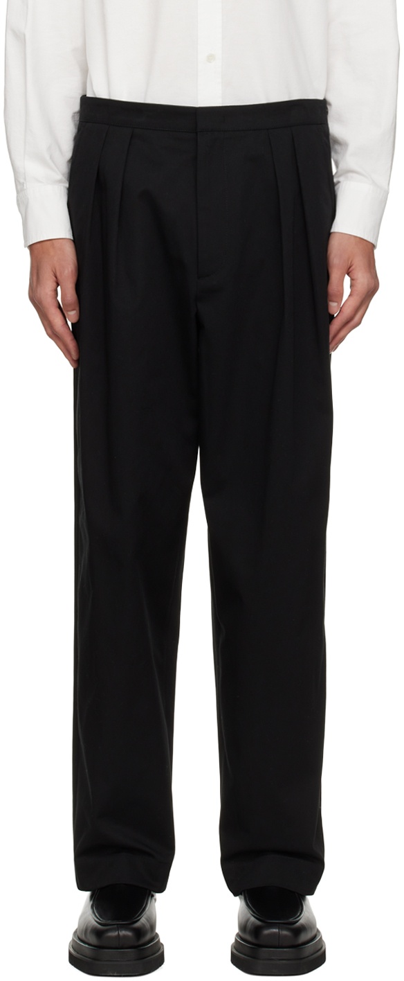 Recto Navy Wide-Leg Trousers Recto