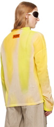 Acne Studios Yellow Tie-Dye Long Sleeve T-Shirt