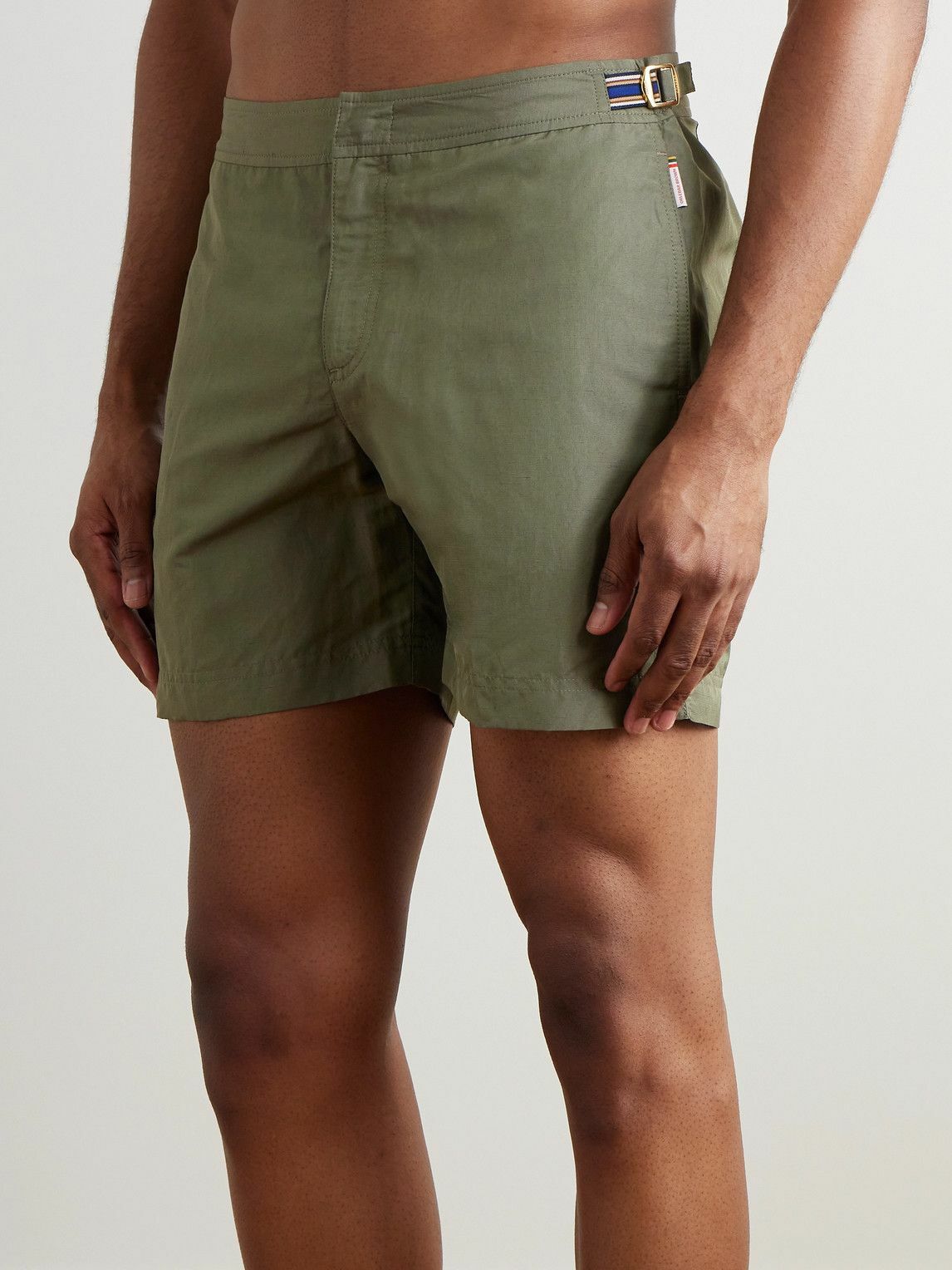 Orlebar Brown - Bulldog Slim-Fit Mid-Length Swim Shorts - Green