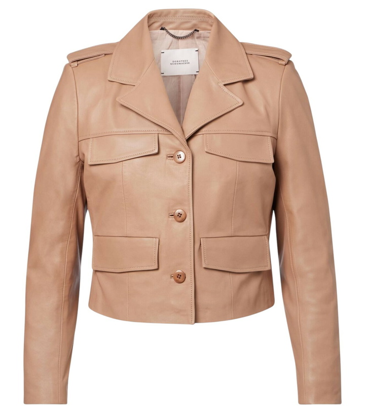Photo: Dorothee Schumacher Sleek Statement cropped leather jacket