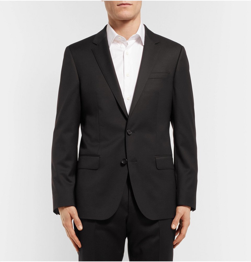 Hugo Boss - Black Hayes Slim-Fit Super 120s Virgin Wool Suit Jacket - Men - Black