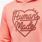 Human Made Men's Heart Tsuriami Hoodie in Pink