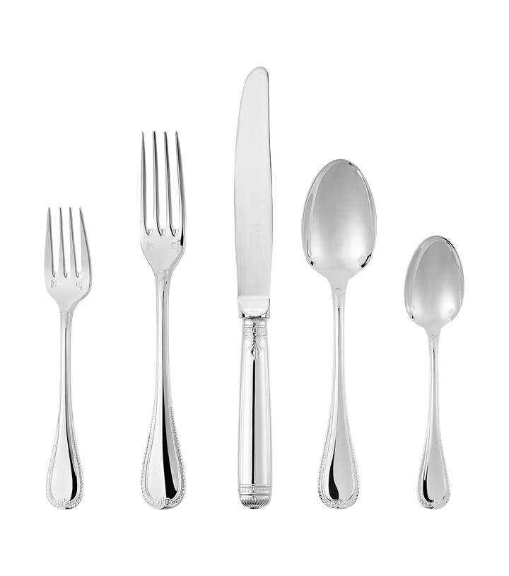 Photo: Christofle Malmaison 5-piece silver-plated cutlery set