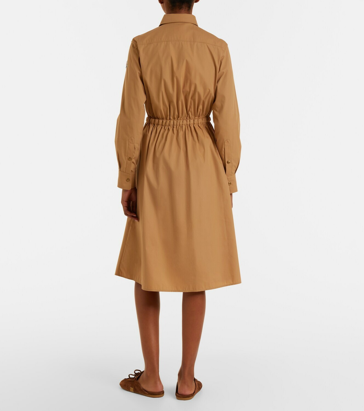 Moncler Cotton-blend zip-up shirt dress