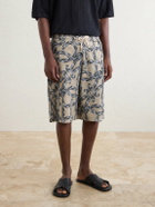 LOEWE - Paula's Ibiza Straight-Leg Printed Cotton-Blend Shorts - Neutrals