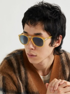 Persol - Round-Frame Folding Acetate Sunglasses