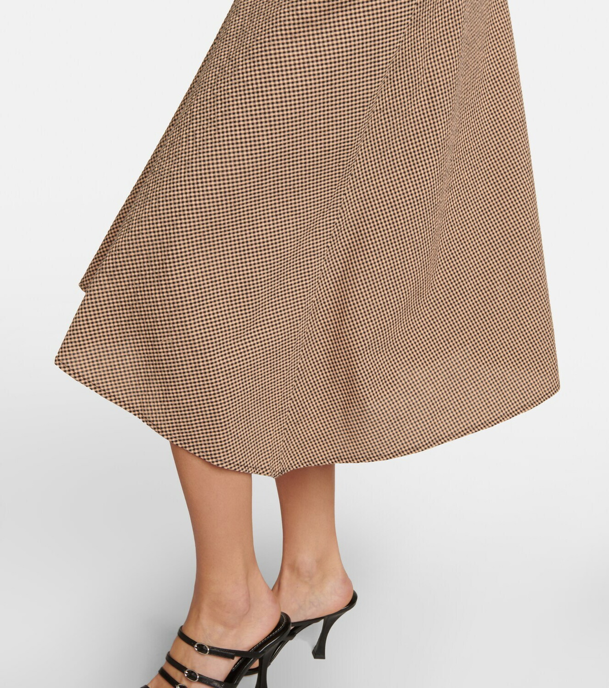 Proenza Schouler Gingham gathered midi dress Proenza Schouler