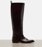 Khaite Colt leather knee-high boots