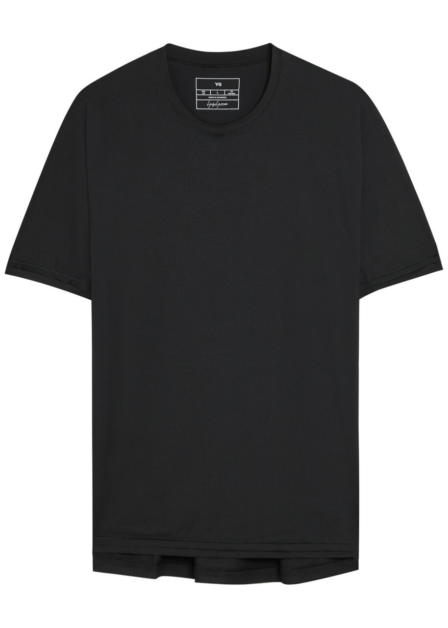 Y-3 Men's Football Logo T-Shirt in Orange Y-3
