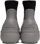 AMBUSH Gray & Black Square Toe Boots