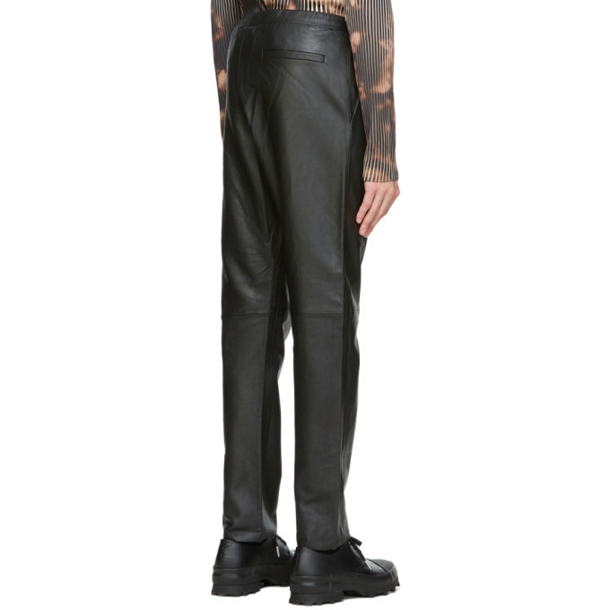 Stand Studio Black Leather Alan Pants