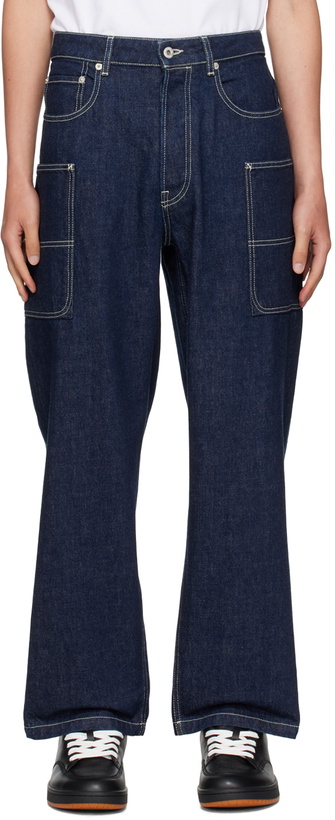 Photo: Kenzo Blue Kenzo Paris Cargo Monkey Jeans