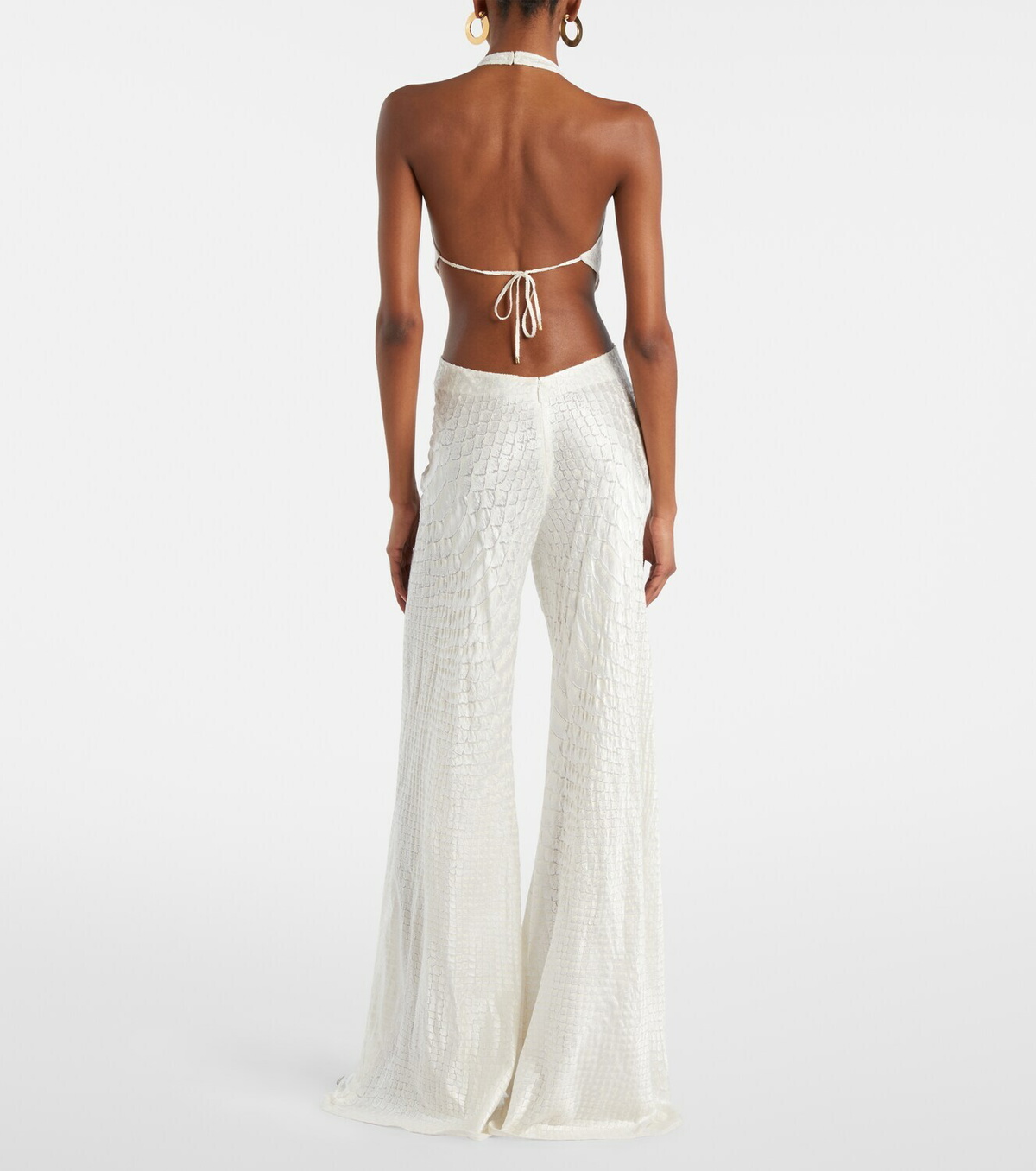 Roberto Cavalli Embellished halterneck jumpsuit