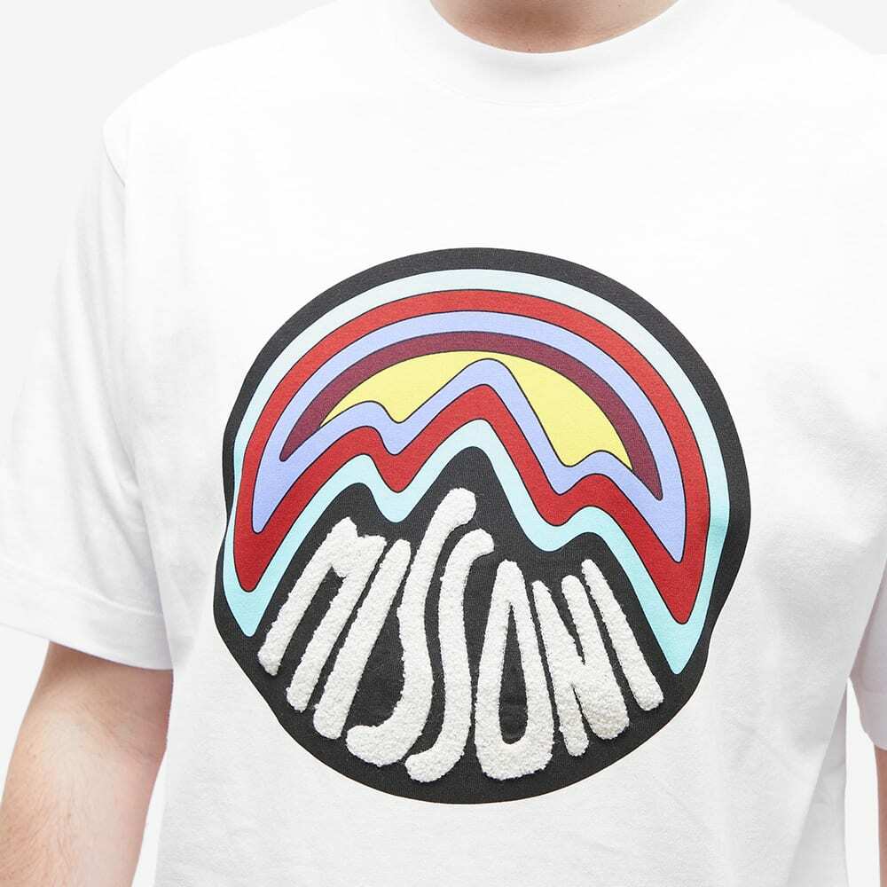 Missoni Men's Mountain Logo T-Shirt in Optical White Missoni