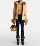 Goldbergh Whisper studded fringed ski top