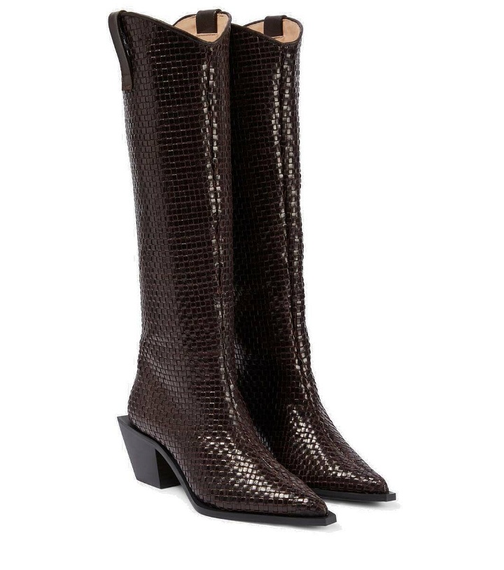 Photo: Souliers Martinez Sole Telar leather knee-high boots