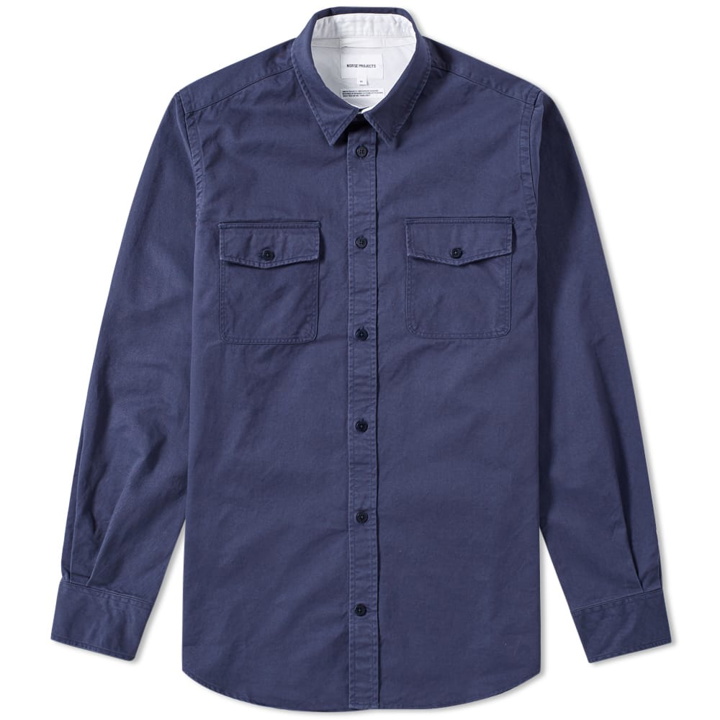 Photo: Norse Projects Villads Compact Twill Shirt
