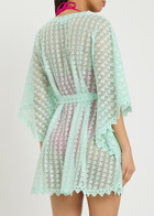 Melissa Odabash Petra Belted Cover-up Mini Dress - Mint - One Size