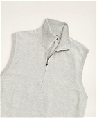 Brooks Brothers Men's Supima Cotton Half-Zip Sweater Vest | Grey